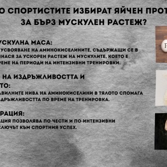 Защо спортистите избират яйчен протеин за бърз мускулен растеж?