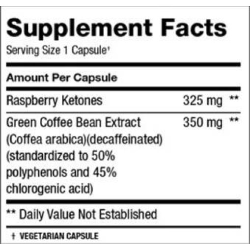 Raspberry Ketone & Green Coffee Bean - Малинови кетони - 4D Nutrition Raspberry Ketone & Green Coffee Bean
