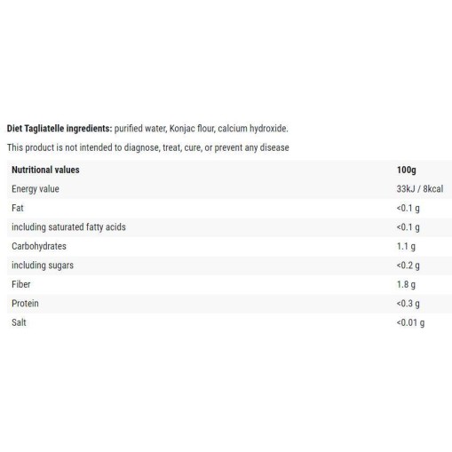 Diet Tagliatelle | Keto Friendly Konjac 1000 грама