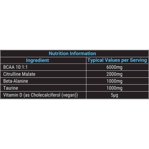 Renew BCAA 10:1:1 Sachets | with Citrulline + Beta-Alanine - BCAA 10:1:1+ - Dorian Yates Nutrition Dorian Yates Nutrition Renew BCAA 10:1:1 Sachets | with Citrulline + Beta-Alanine 12,5 грама