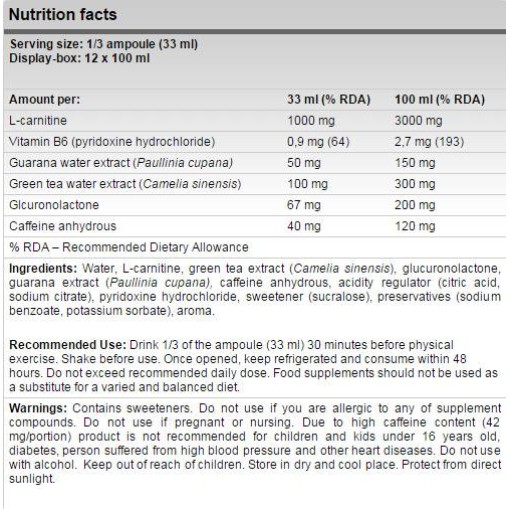 FA Nutrition L-Carnitine 3000 Plus FA Nutrition L-Carnitine 3000 Plus