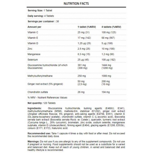 FA Nutrition CORE Flex 120 Таблетки FA Nutrition CORE Flex 120 Таблетки