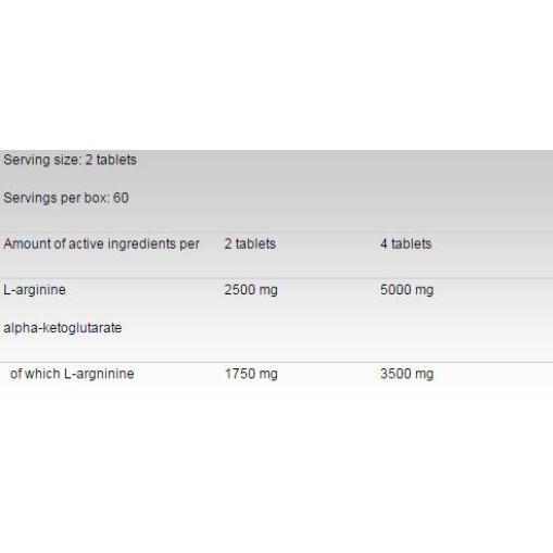 FA Nutrition Arginine AKG AAKG 1250 mg 120 Таблетки