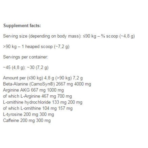FA Nutrition CORE Pump Energizer 216 грама FA Nutrition CORE Pump Energizer 216 грама