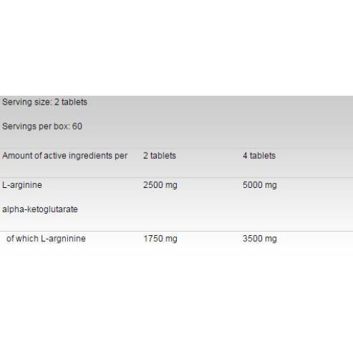 Arginine AKG / AAKG 1250 mg - AAKG - FA Nutrition FA Nutrition Arginine AKG / AAKG 1250 mg 30 Таблетки