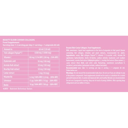 FA Nutrition Beauty Elixir / Caviar Collagen - Shot 60 мл, 1 Доза
