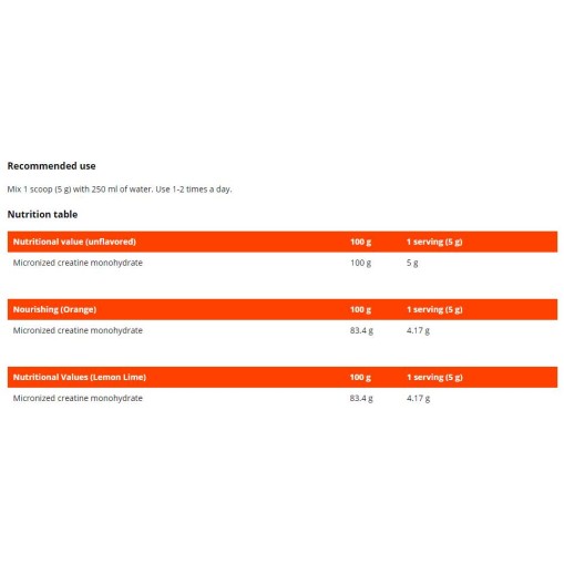 GymBeam Creatine Monohydrate Creapure 500 грама