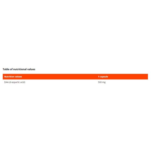GymBeam DAA 500 mg | D-Aspartic Acid 120 капсули GymBeam DAA 500 mg | D-Aspartic Acid 120 капсули