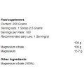 GymBeam Magnesium Citrate Powder 250 грама GymBeam Magnesium Citrate Powder 250 грама