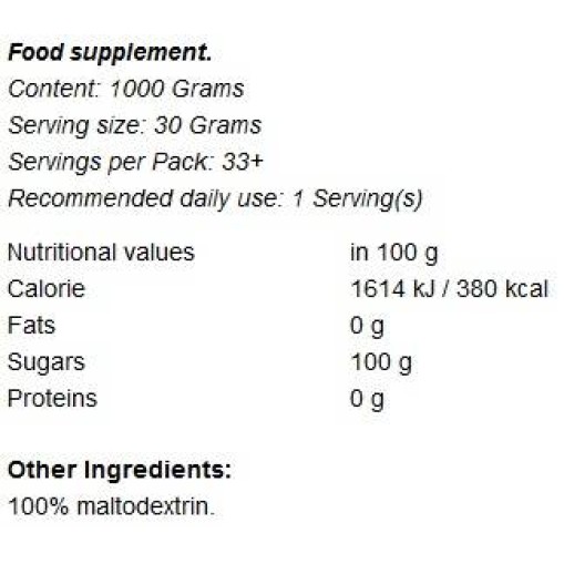GymBeam Maltodextrin 2500 грама