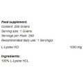 GymBeam L-Lysine 500 грама