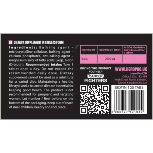 Hero.Lab Biotin 2500 mcg Hero.Lab Biotin 2500 mcg
