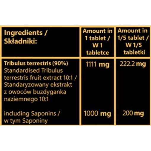 Hero.Lab Tribulus 1000 mg | Fruit Extract with 90% Saponins 100 Таблетки Hero.Lab Tribulus 1000 mg | Fruit Extract with 90% Saponins 100 Таблетки