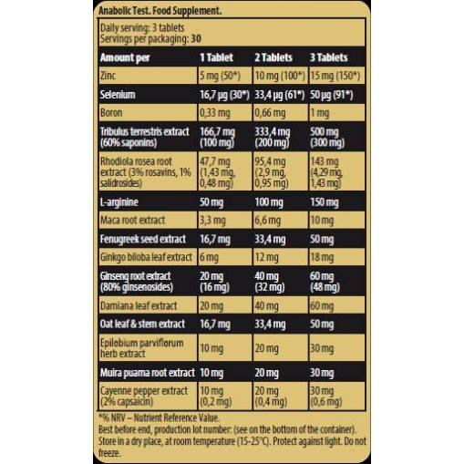 Kevin Levrone Black Line / Anabolic Test 90 таблетки Kevin Levrone Black Line / Anabolic Test 90 таблетки