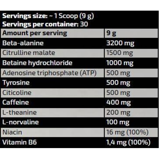 Gold Line / Full Blown Energizer Pre-Workout / Sample - Енергийни шотове и блистери - Kevin Levrone Kevin Levrone Gold Line / Full Blown Energizer Pre-Workout / Sample 9 грама, 1 Доза