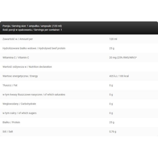 Kevin Levrone LevroHiPro Shot 25 g of Hydrolyzed Beef Protein with Zero Sugar 12 x 120 мл Kevin Levrone LevroHiPro Shot 25 g of Hydrolyzed Beef Protein with Zero Sugar 12 x 120 мл