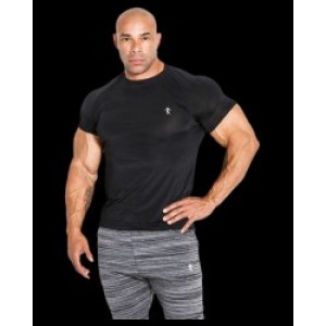 Мъжка тениска с къс ръкав T-shirt 01 LM Compression Black Мъжка тениска с къс ръкав T-shirt 01 LM Compression Black