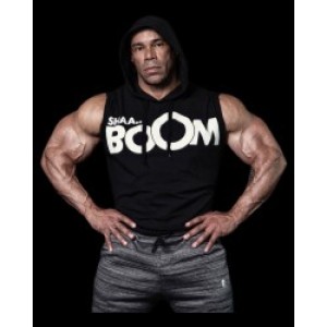 Мъжки суичър без ръкави LM Hoodie Sleeveless Shaa Boom - Black Мъжки суичър без ръкави LM Hoodie Sleeveless Shaa Boom - Black