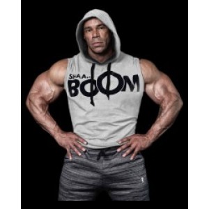 Мъжки суичър без ръкави LM Hoodie Sleeveless Shaa Boom - Grey Мъжки суичър без ръкави LM Hoodie Sleeveless Shaa Boom - Grey