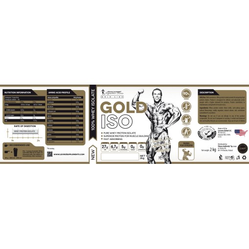 Kevin Levrone Gold Line Gold Iso Whey 90% Old Version Kevin Levrone Gold Line Gold Iso Whey 90% Old Version