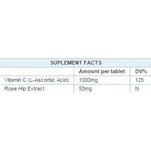 Витамин C / Аскорбинова киселина > Vitamin C 1000 with Rose Hips