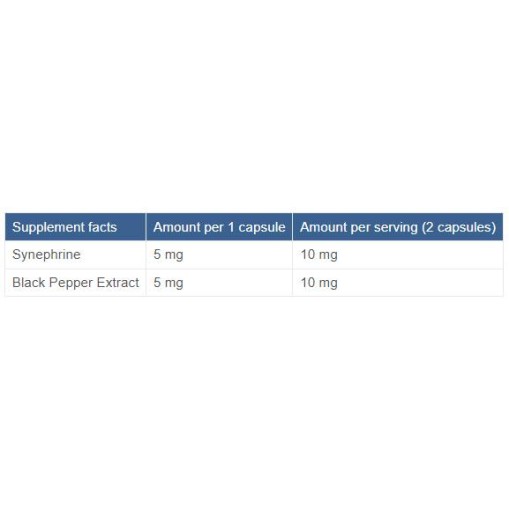 MAXXWIN Synephrine 10 mg | with Piperine 60 капсули MAXXWIN Synephrine 10 mg | with Piperine 60 капсули