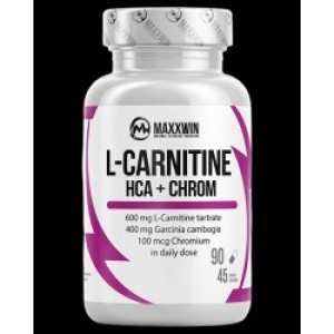 MAXXWIN L-Carnitine + HCA + Chromium 90 капсули MAXXWIN L-Carnitine + HCA + Chromium 90 капсули