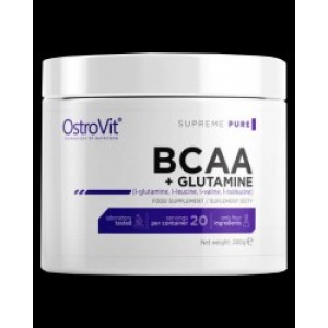 OstroVit BCAA + GLUTAMINE Powder 200 грама OstroVit BCAA + GLUTAMINE Powder 200 грама