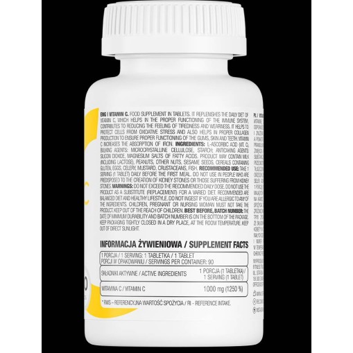 Vitamin C 1000 mg - Витамин C / Аскорбинова киселина - OstroVit Витамин C / Аскорбинова киселина > Vitamin C 1000 mg
