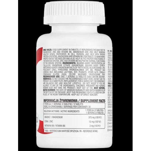 MgZB / ZMA - ZMA - OstroVit OstroVit MgZB ZMA 90 Таблетки