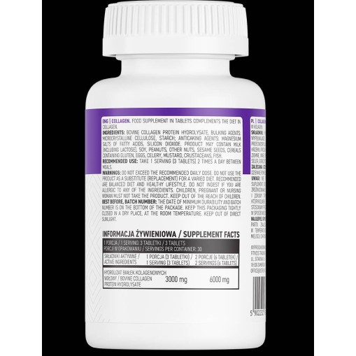 Collagen - Хидролизиран колаген - OstroVit OstroVit Collagen 90 Таблетки