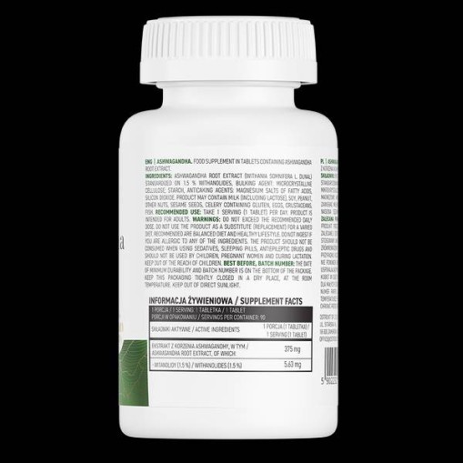 Ashwagandha Extract 375 mg - Ашваганда - OstroVit Ashwagandha Extract 375 mg