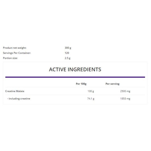 OstroVit Tri Creatine Malate Powder 300 грама OstroVit Tri Creatine Malate Powder 300 грама