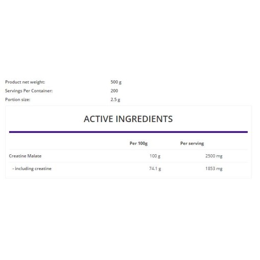 Tri Creatine Malate Powder - Три Креатин Малат - OstroVit OstroVit Tri Creatine Malate Powder 60 гел капсули