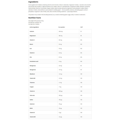 OstroVit 100% Vit&Min 30 Таблетки