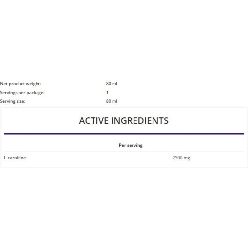 OstroVit L-Carnitine Shot 80 мл, 1 Доза OstroVit L-Carnitine Shot 80 мл, 1 Доза
