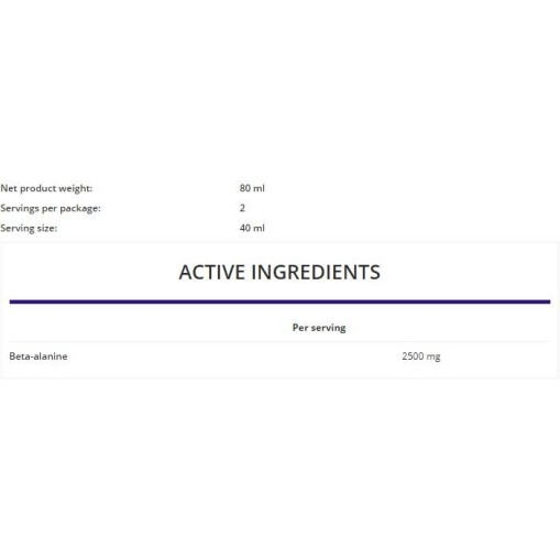 OstroVit Beta-Alanine Shot 80 мл, 1 Доза OstroVit Beta-Alanine Shot 80 мл, 1 Доза