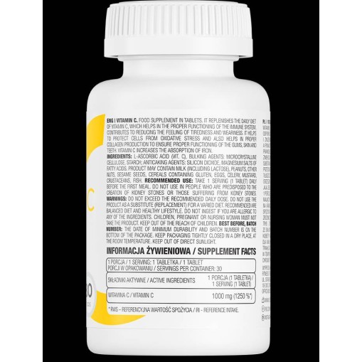 OstroVit Vitamin C 1000 mg 30 Таблетки
