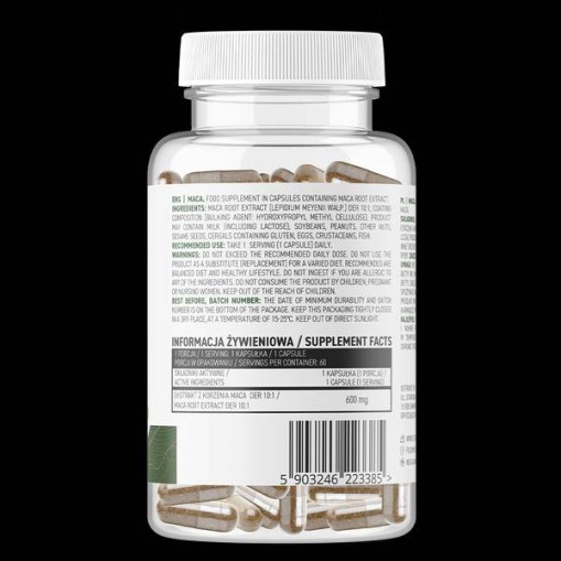 OstroVit Maca 600 mg Vege 60 капсули OstroVit Maca 600 mg Vege 60 капсули