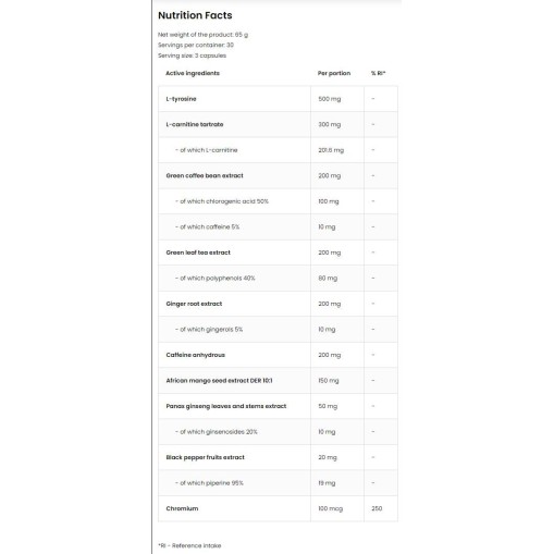 Fat Burner / Extreme - Хардкор термогенни фетбърнъри - OstroVit OstroVit Fat Burner Extreme 90 капсули