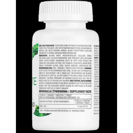 OstroVit Zinc Picolinate 15 mg 150 Таблетки OstroVit Zinc Picolinate 15 mg 150 Таблетки