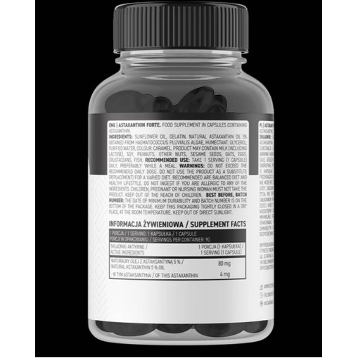 OstroVit Astaxanthin Forte 4 mg 90 гел капсули OstroVit Astaxanthin Forte 4 mg 90 гел капсули