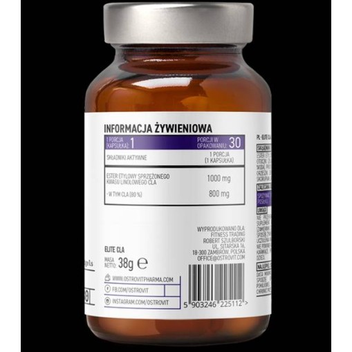 OstroVit Elite CLA 1000 mg 30 Гел капсули OstroVit Elite CLA 1000 mg 30 Гел капсули