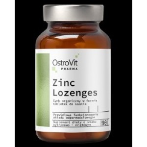 OstroVit Zinc Gluconate Lozenges + Vitamin C 90 Подезични таблетки OstroVit Zinc Gluconate Lozenges + Vitamin C 90 Подезични таблетки