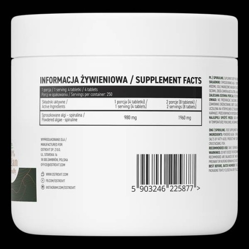 OstroVit Spiruline 1000 грама