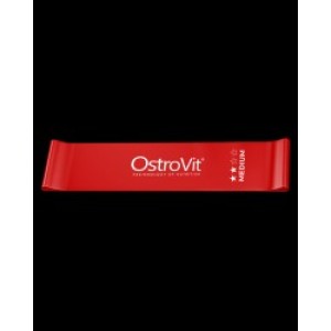 OstroVit Непрекъснат тренировъчен ластик Medium / Червен OstroVit Непрекъснат тренировъчен ластик Medium / Червен