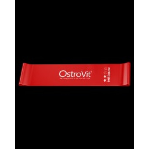 OstroVit Непрекъснат тренировъчен ластик Medium / Червен OstroVit Непрекъснат тренировъчен ластик Medium / Червен