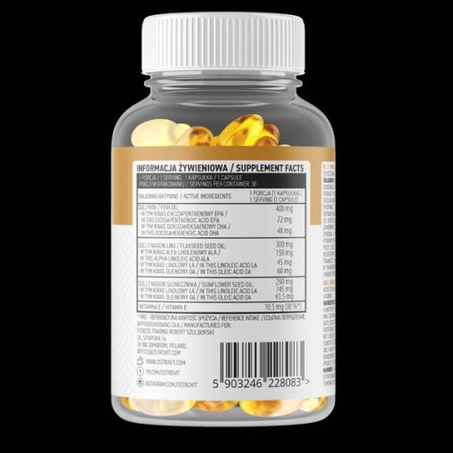 OstroVit Omega 3-6-9 30 Гел капсули OstroVit Omega 3-6-9 30 Гел капсули
