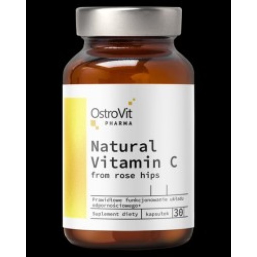 OstroVit Natural Vitamin C 1000 mg / from Rose Hips 30 капсули OstroVit Natural Vitamin C 1000 mg / from Rose Hips 30 капсули