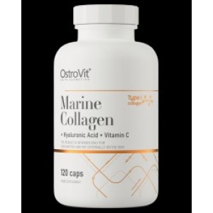 OstroVit Marine Collagen + Hyaluronic Acid and Vitamin C 120 капсули OstroVit Marine Collagen + Hyaluronic Acid and Vitamin C 120 капсули